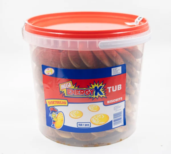 Mega EnergyK Shortbread cookie tub